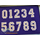 College Applique Number Set - 11 Sizes