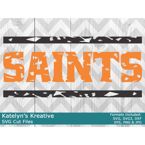 Saints Distressed SVG Files