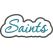 Saints Applique Script Satin Snap Shot