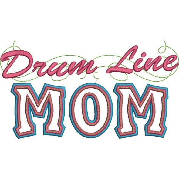 Drum Mom Applique with a Twist