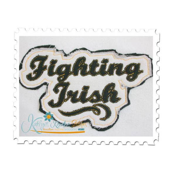 Fighting Irish Distressed Applique