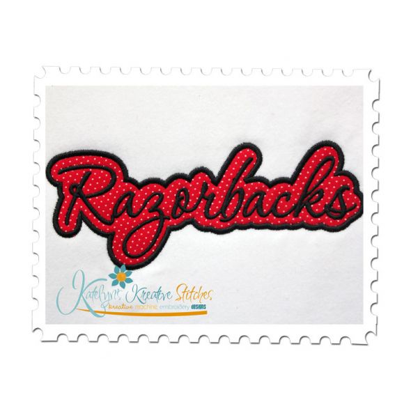 Razorbacks 80's Script Tee