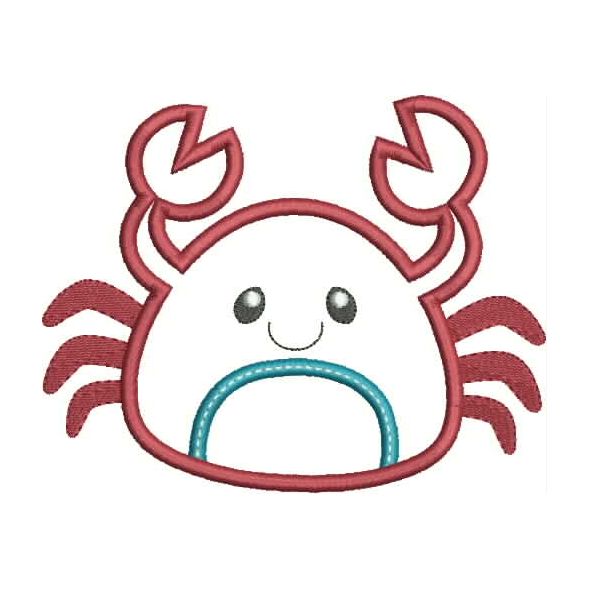 Sea Crab Applique Snap Shot