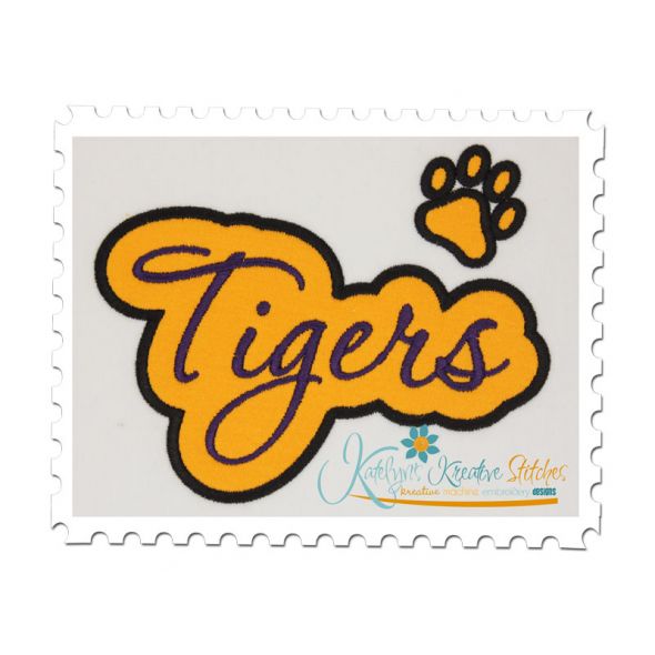 Tigers Applique Script