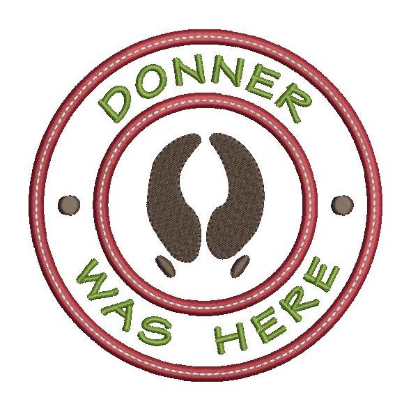 Donner was here applique