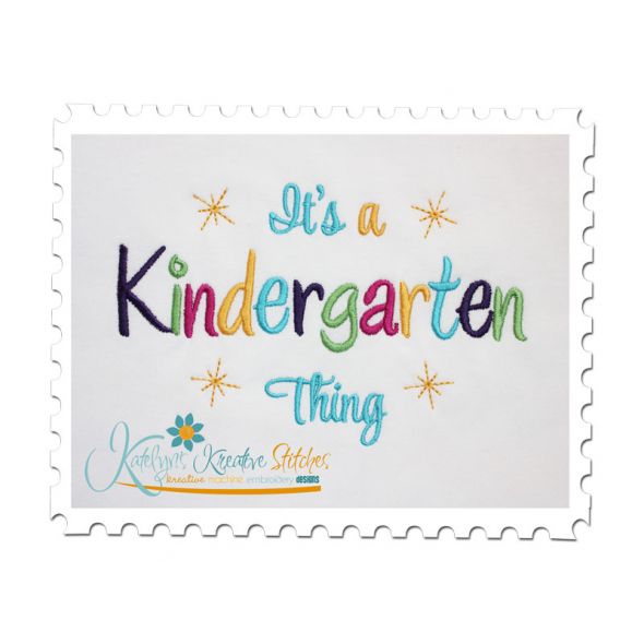 Kindergarten Thing Satin (5x7)