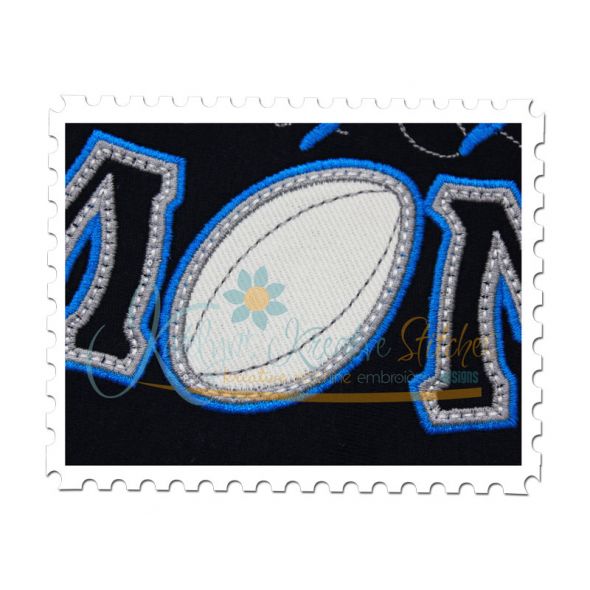Rugby Mom Applique with a Twist