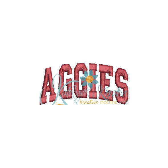 Aggies Arched 4x4 Satin Snap Shot