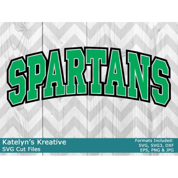 Spartans Arched SVG
