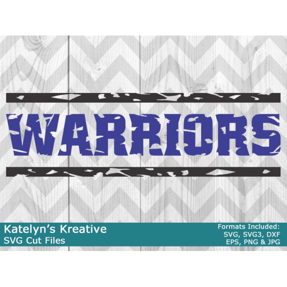 Warriors Distressed SVG Files