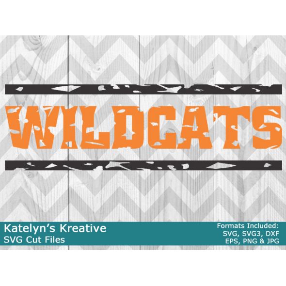 Wildcats Distressed SVG Files