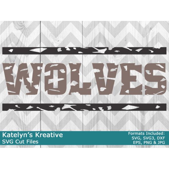 Wolves Distressed SVG Files