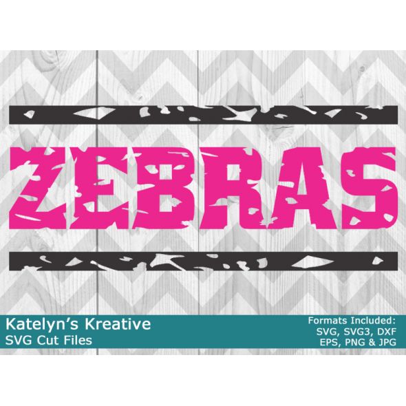 Zebras Distressed SVG Files