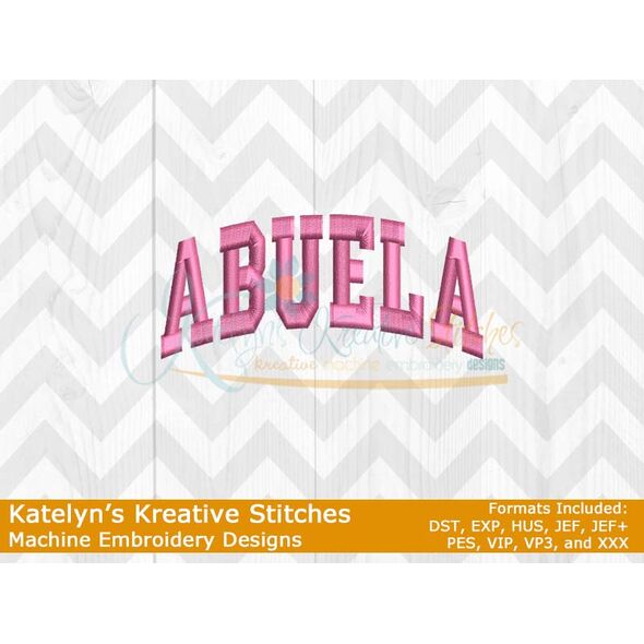 Abuela Arched Satin Embroidery