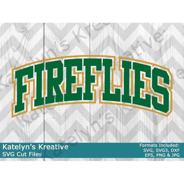 Fireflies Arched SVG Cut File