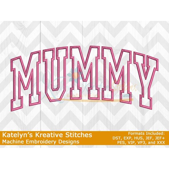 Mummy Arched Applique Embroidery