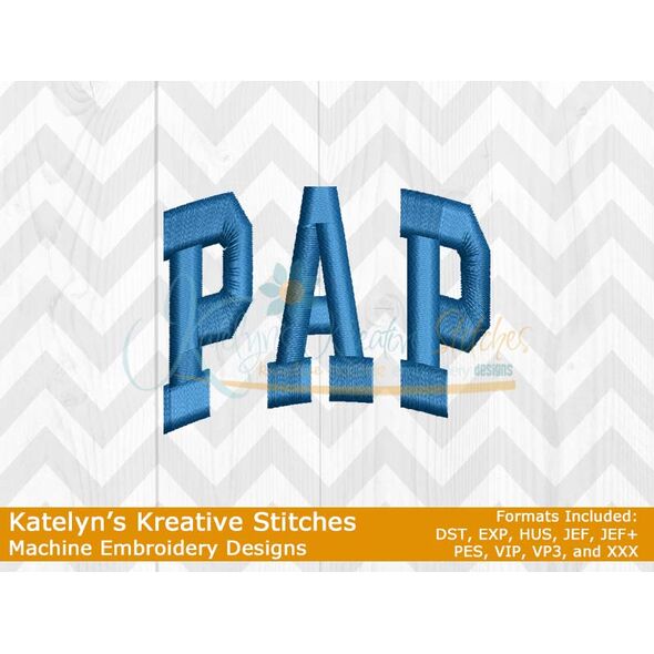 Pap Arched Satin Embroidery 4x4
