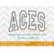 Aces Arched Applique Embroidery