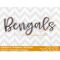Bengals Script Embroidery