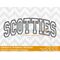 Scotties Arched Applique Embroidery