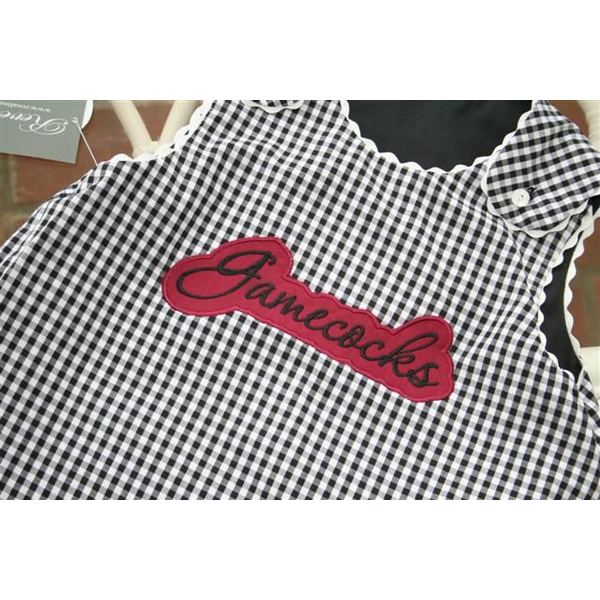 Gamecocks Applique Script Satin