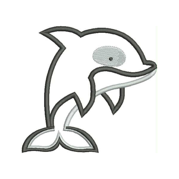 Arctic Whale Applique Snap Shot