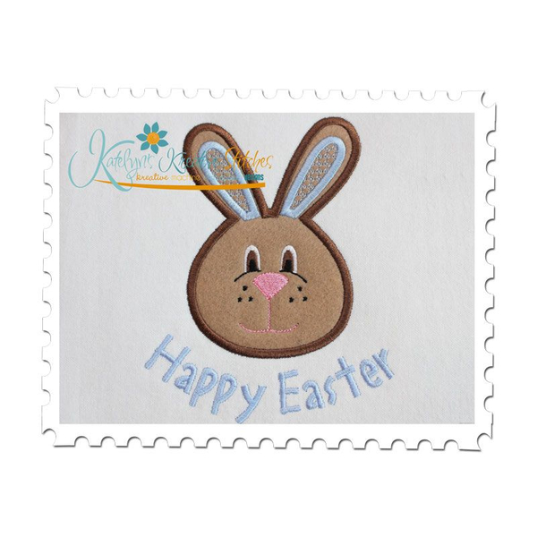 Bunny Boy Face Applique
