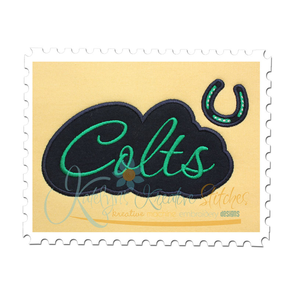 Colts Applique Script