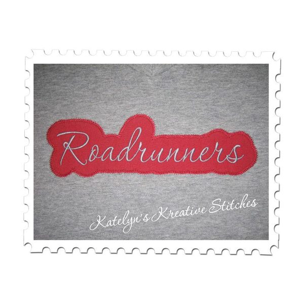 Roadrunners Applique Zig Zag stitched by Laurie Creech