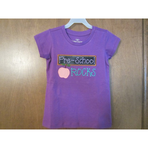 Pre-School Rocks stitched by Kathy Trammel