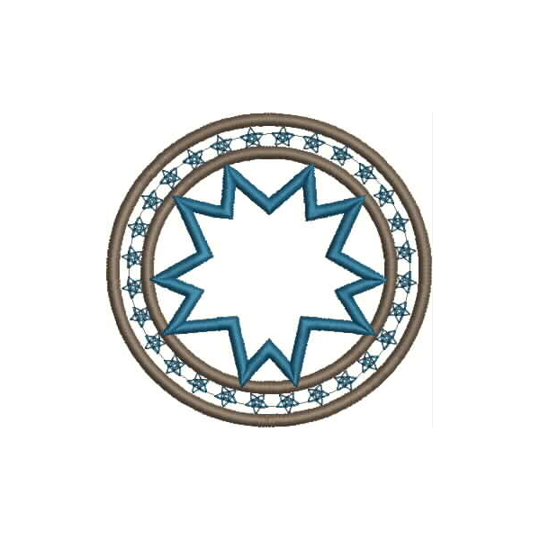 Blue Blast Applique Frame Snap Shot