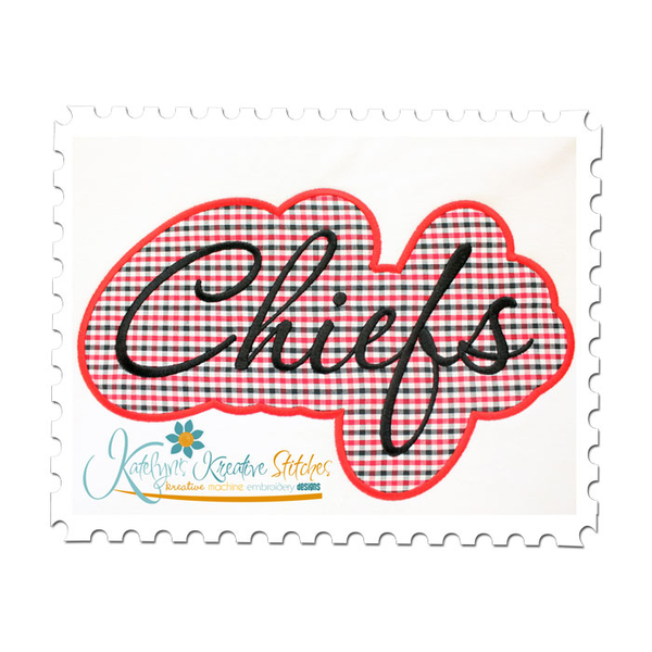 Chiefs Applique Script