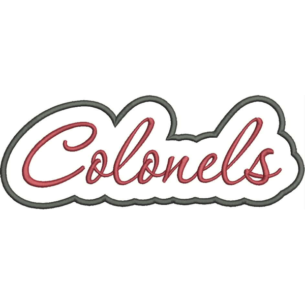 Colonels Applique Script Satin Snap Shot
