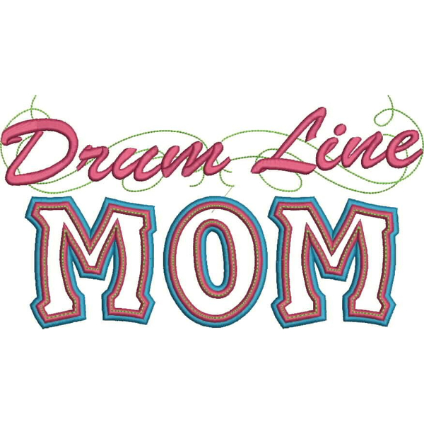 Drum Mom Applique with a Twist