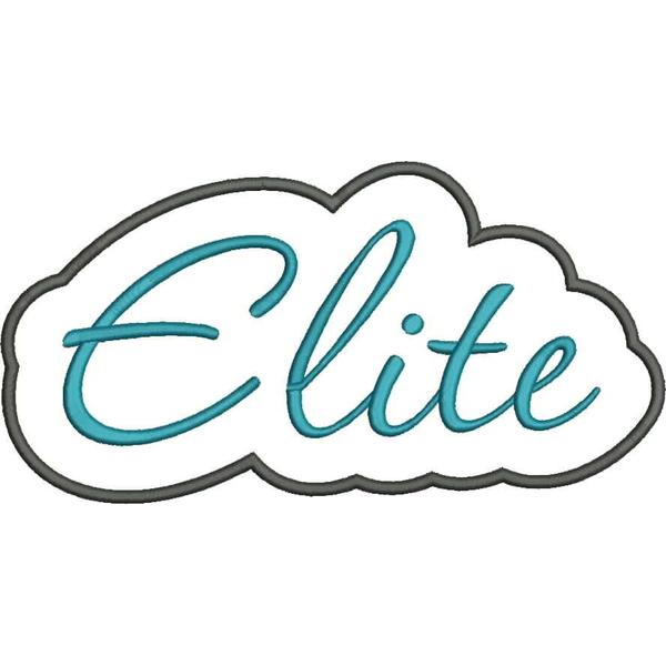 Elite Applique Script Satin Snap Shot