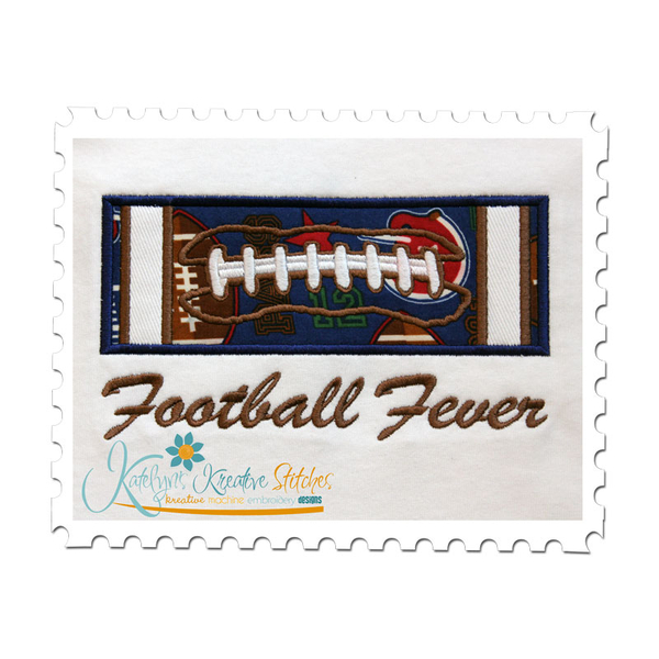 Football Applique Block