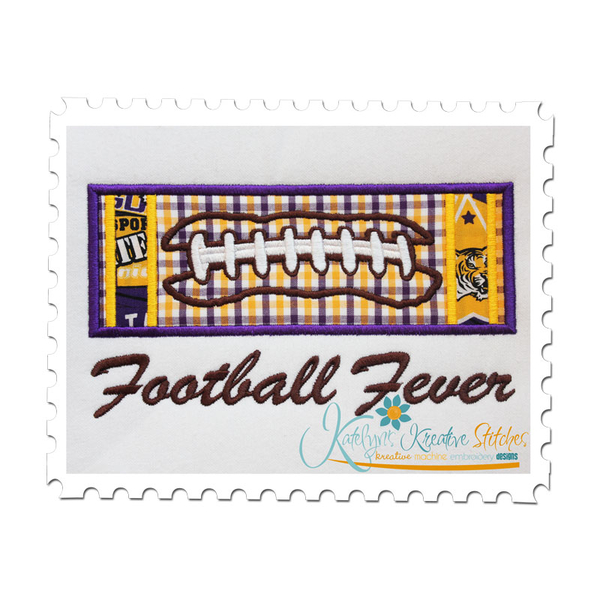 Football Applique Block