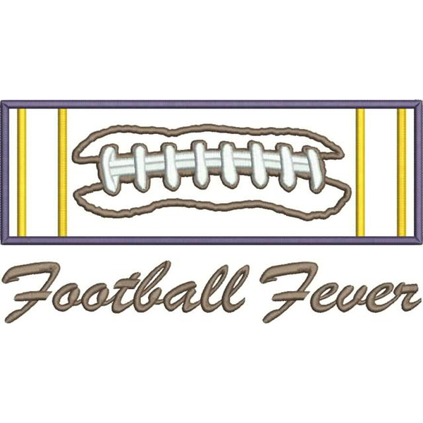 Football Applique Block Snap Shot