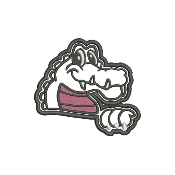Gator Mascot Applique Snap Shot
