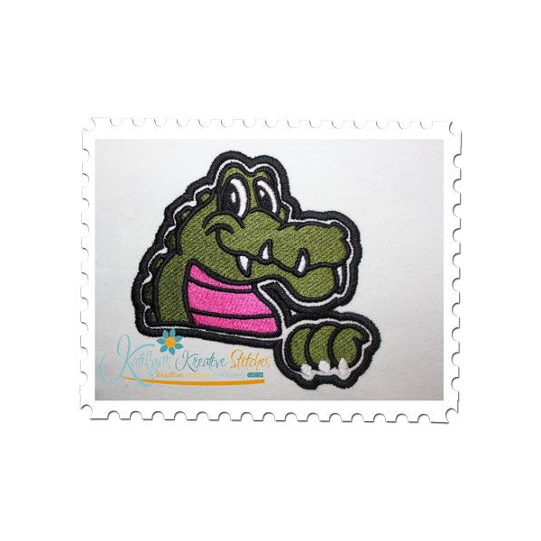 Gator Mascot Fill Stitch