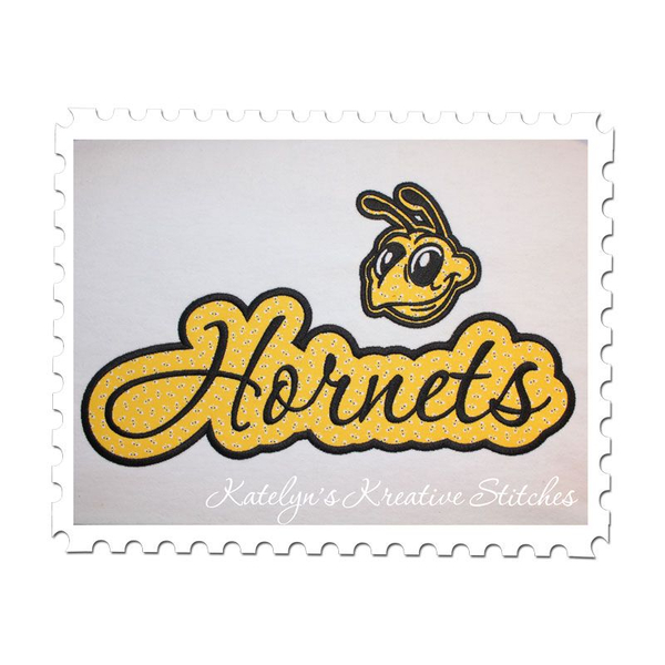 Hornets Applique Script