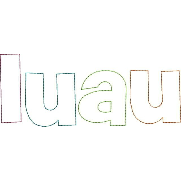 Luau Reverse Applique Snap Shot