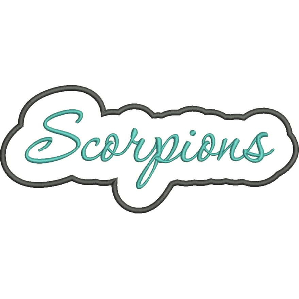 Scorpions Applique Satin Snap Shot