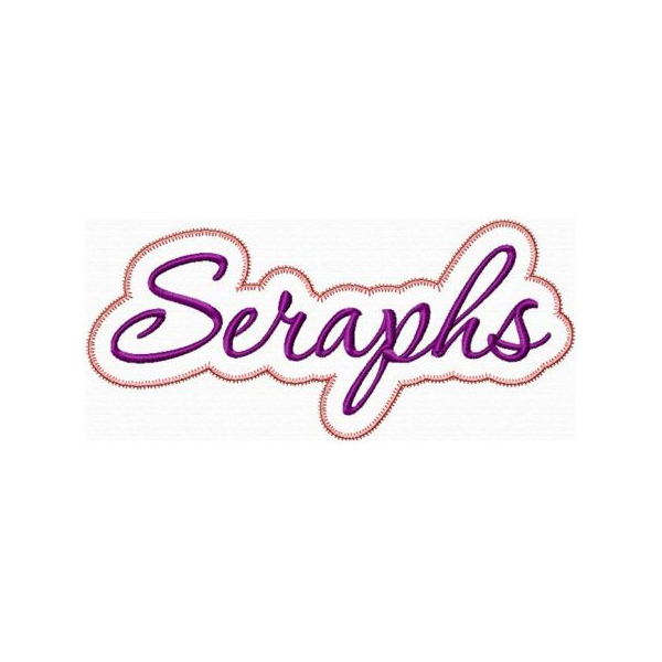 Seraphs Applique Script Zig Zag Snap Shot