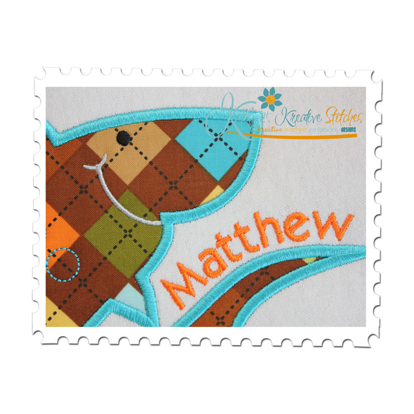 Shark Applique Close Up