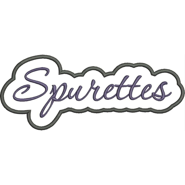 Spurettes Applique Script Satin Snap Shot