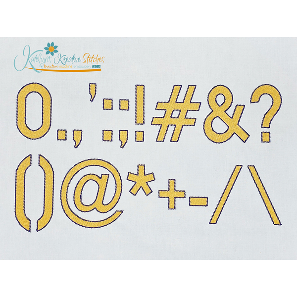 Avatar Fill Stitch Embroidery FontAvatar Fill Stitch Embroidery Font