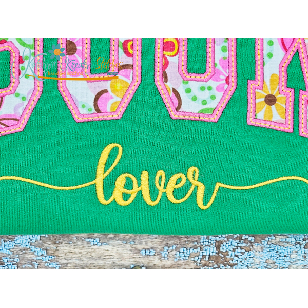 Book Lover Arched Embroidery