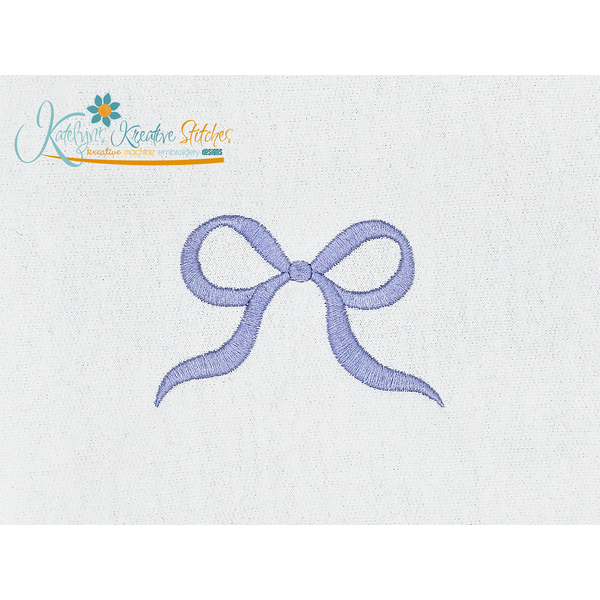 Coquette Bow 1 - Satin Fill Embroidery