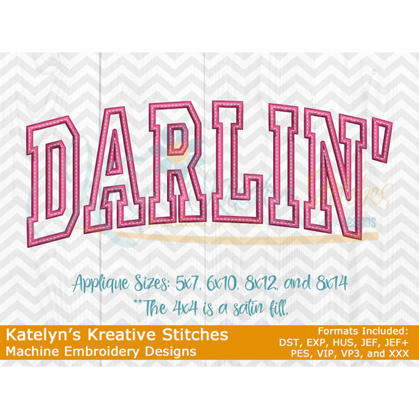 Darlin Arched Embroidery